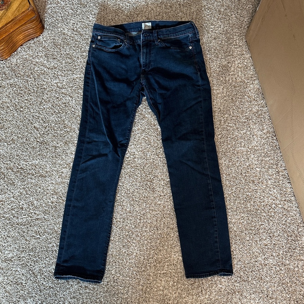 J. Crew Men's Straight Jeans in Deep Indigo